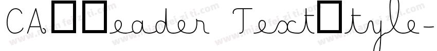 CADReader TextStyle字体转换
